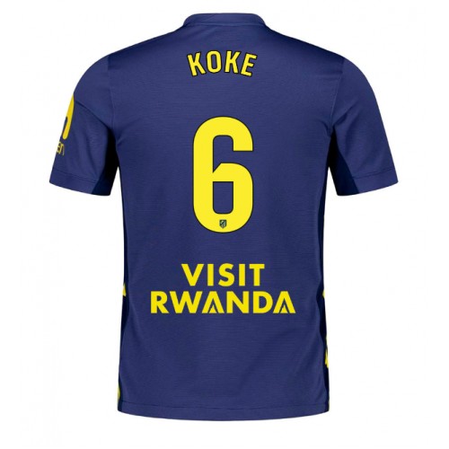 Atletico Madrid Koke #6 Segunda Equipación 2025-26 Manga Corta